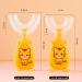 Cartoon Kids U-Shaped Toothbrush - Food Grade Soft Silicone Brush Head 360 Oral Teeth Cleaning Design for Toddlers and Children 2-7Years/8-12Years Yellow 8-12Y 1 count (Pack of 1) Yellow - Buy Online on SooperMarket.com