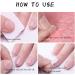 Simple French Blue Green Edge Nail Press on Nails Short Square Glossy False Nail Daily Manicure 24 Pcs 16 - Buy Online on SooperMarket.com