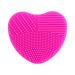 Silicone gloves brush accessories heart shape silicone makeup brush detergent brush for cosmetic washing(Rose)