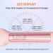 Professional Hair Straightener - 1.65" Titanium Flat Iron with 30s Rapid Heat 10 Temp Levels (260-450 ) LED Display - Pink - Buy Online on SooperMarket.com