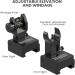 Feyachi S27 Fiber Optic Iron Sights Set with Red/Green Dot Picatinny Backup - Front & Rear Flip Up - Buy Online on SooperMarket.com