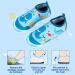 Kids Blue Whale Beach Swim Shoes - Non-Slip Aqua Socks for Boys and Girls | Quick Dry Water Sport Shoes for Pool, Surfing, Yoga | Size 8.5/9 UK Child - Buy Online on SooperMarket.com