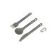 Sea to Summit Alpha Light Aluminum Camping Cutlery Set Knife, Fork, Spoon