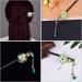 OSALADI Hanfu Hairpin Chinese Hairpins Tassel Hair Chopsticks Hair Sticks Tassel Hair Bun Stick Hanfu Hair Stick Vintage Hair Chopsticks Flower Tassel Glass Miss Chinese Style Hair up - Buy Online on SooperMarket.com