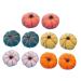 EXCEART 10pcs Felt Pumpkins Pompoms for Crafts Pumpkin Hairpin Clothes Sewing Materials Finished Product Random Color 10pcs 2X2CM