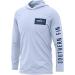 UPF 50+ Lightweight Performance Fishing Hoodie Shirt with Hood - Large, Arctic Blue - Buy Online on SooperMarket.com