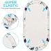 Buy Aolso Baby Mattress Clamping Sheet - 2 Pack Bassinet Cover 84x41cm | Fitted Polyester Stroller Bed Sheet in White/Blue - International Shipping Available - Buy Online on SooperMarket.com