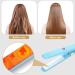 2-in-1 Mini Hair Smooth & Curling Iron - Portable Travel Ceramic Styler for Women & Short Hair - Blue - Buy Online on SooperMarket.com