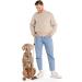 Hands-Free Dog Leash - 2m Adjustable Belly Belt | 3-in-1 Running & Training Leash for Large & Small Dogs - Beige - Buy Online on SooperMarket.com