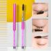 HESSION Eyelashes Comb Curlers Makeup Brush Mascara Brush Make Up Wands Eyebrow Brush with Cap Travel Accessories (HOT PINK) - Buy Online on SooperMarket.com