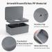 Cheerhom Baby Wet Wipes Box - Gray Moist Toilet Paper Holder with Lid | Ideal for Home Office & Outdoors - 18x12.2x7cm - Buy Online on SooperMarket.com