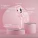 ATTEASAY Heated Eyelash Curler | 3 Heat Modes, LCD Display, USB Rechargeable - Pink - Buy Online on SooperMarket.com