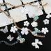 60pcs Flower Nail Art Charms Decoration | Glitter Butterfly & White Flower Decals | 3D Nail Stickers for Women - Buy Online on SooperMarket.com
