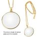 Magnifier Pendant Necklace 5X Monocle for Eye Costume Mini Magnify Glass Reeding Decorative Necklace for Library Reading Jewelry Crafts Needlework (gold) - Buy Online on SooperMarket.com