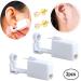2 Pack Self Ear Piercing Gun Kit | Disposable & Easy to Use | No Pain Ear Piercing Tool with Studs (White Gold) - Buy Online on SooperMarket.com
