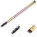 Frienda 3 Pack Eyebrow Brush & Spoolie Set - Double Handle Angled Brush and Comb for Brow Powders, Waxes, Gels - Pink - Buy Online on SooperMarket.com