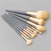 DFHBFG 10-Piece Wooden Handle Makeup Brush Set - Premium Matte Powder Makeup Tools for Flawless Application - International Shipping Available - Buy Online on SooperMarket.com