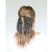 Black Floral/Striped Scarf Scrunchie Set - 5pcs Chiffon/Silk Hair Ties for Women - Buy Online on SooperMarket.com