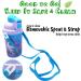 Disney Frozen Deluxe Carrying Strap One Touch Water Bottles with Reusable Built in Straw (Snow Canteen 16.9oz) - Buy Online on SooperMarket.com