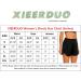 XIEERDUO Women's Workout Shorts - Black, X-Large | Athletic Running Dolphin Shorts with Zipper Pockets - Buy Online on SooperMarket.com