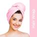 Nykaa Naturals Microfiber Hair Towel Wrap - Lightweight & Absorbent Gentle on Hair Prevents Frizz - Pink - 1 pc | Ideal for All Hair Types - Buy Online on SooperMarket.com