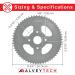 AlveyTech 60 Tooth Rear Sprocket for Mini Bikes - #40/41/420 Chain - Buy Online on SooperMarket.com
