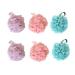 6Pcs Bath Ball Sponge Shower Loofahs Balls body plus size Bath Shower Sponge body scrubber exfoliator bath pouf bath sponges for shower Bath flower ball Mesh