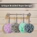 Novosun Loofah Bath Sponge Pack of 4 - Exfoliating Shower Mesh Pouf - Multicolor - 60g/pcs - Buy Online on SooperMarket.com