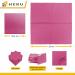 HEKU 100 Single-Colored Pink Napkins - 3-Layer 33x33cm | Highly Absorbent & Stylish | Perfect for Events & Gastronomy | Practical 5-Pack - Buy Online on SooperMarket.com