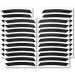 High-Quality Reflector Stickers for Bicycles - 40 Black Stripes for 27.5 28 & 29 Inch Rims - Durable 3M Reflective Film - Buy Online on SooperMarket.com