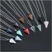 Crystal Decoration Fashion Natural Reiki Pendant Crystal Amulet Gemstone Hexagon Pyramid Necklace Charm Gift Jewelry Stone (Color : 7) - Buy Online on SooperMarket.com