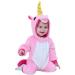 Doladola Baby Boys Girls Flannel Animal Hooded Unicorn Rompers Toddler's Jumpsuits Infant Outfit 18-24 Months Pink