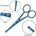 Kids Safety Hairdressing Scissors with Round Tips and Curved Blades - Professional Salon Barber Scissors for Baby Haircuts (Blue 4.5 inch) - Buy Online on SooperMarket.com
