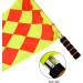 Haploon Soccer Referee Flags - Metal Pole, Foam Handle - 2pcs Checkered Flags with Carring Bag - Buy Online on SooperMarket.com