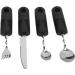 Weighted Silverware Dishware Knife Aggravated Utensil for Diet Utensil Home Adaptive Spoons - Buy Online on SooperMarket.com