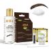 MinaiBrow Tint Kit Dark Brow | Natural Spot Coloring Brow Tinting Powder with Stain remover Softly Removes Color from Skin - Smudge Proof Tint