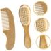 KOMBIUDA Baby Hair Brush Set - Soft Wooden Brush and Comb for Newborns and Infants - Perfect Baby Care Kit for Scalp Massage and Gifting - Buy Online on SooperMarket.com