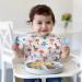 Vicloon Baby Fork and Spoon Set - 4Pcs Silicone Self Feeding Utensil for Easy Grip | Toddler Cutlery Kit for Infant & Children | First Led Training Weaning Spoons - Blue-light Green - Buy Online on SooperMarket.com