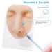 Soft Silicone Face Model with Stand for Professional Suture, Piercing, and Acupuncture Practice - Buy Online on SooperMarket.com