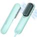 Cordless Hair Straightener Brush - 200M Negative Ions Webeauty Porta Straightening Brush for Women Fast Heating Straightener Mini Travel Europe Dual Voltage Car Outdoor USB Rechargeable Blue Green mini Blue
