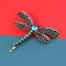 Vintage Rhinestone Dragonfly Hair Clips Set - Elegant Alloy Barrettes for Women - Buy Online on SooperMarket.com