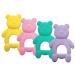 CHILLAX Teether Toys - Soothing Baby Teething Relief Toys  Helps Relieve Gum Pain - Soft  Easy-to-Grip  Non-BPA Silicone Teethers for Babies - Dishwasher-Safe - Shower Gifts for Infants 3+ Months Old