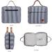 Hanging Hook Travel Toiletry Bag - Waterproof Cosmetic Bag for Women&Men with 4 Compartments - Navy Blue Makeup Bag for Storage & Daily Use - Buy Online on SooperMarket.com