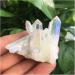 Natural Crystal Rough Beautiful White Flame Aura Quartz Crystal Cluster Specimen 90-100g - Buy Online on SooperMarket.com