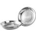 TOPZEA 10 Pack Stainless Steel Round Plates 9 Inch - Ideal for Camping, Outdoor Picnics, Hiking, and BBQ - Durable Dinner Plates for Home and Canteen Use - Buy Online on SooperMarket.com