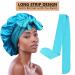 Heniho 5pcs Satin Bonnets for Black Women | Large Tie Band Jumbo Braids Bonnet Set - Buy Online on SooperMarket.com