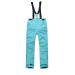 PHIBEE Boys' Waterproof Breathable Polyester Snowboard Ski Pants Blue 8