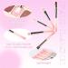 Travel Makeup Brush Set - 10 Mini Brushes with Case | Foundation Blending Eyeshadow & Blush | Perfect Makeup Gift (Pink - Buy Online on SooperMarket.com