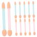 BELLIFFY 24pcs Eye Shadow Applicator Cosmetic Eye Brushes Double Head Eyeshadow Brush Eyeshadow Sponge Brush