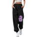 WILLBEST Sport Pants for Women Running Joggers Causal Exercise Cycling Sweatpants Ladies Cuffed Trouser Jogging Bottom Activewear 3XL 658-djufh-f-purple